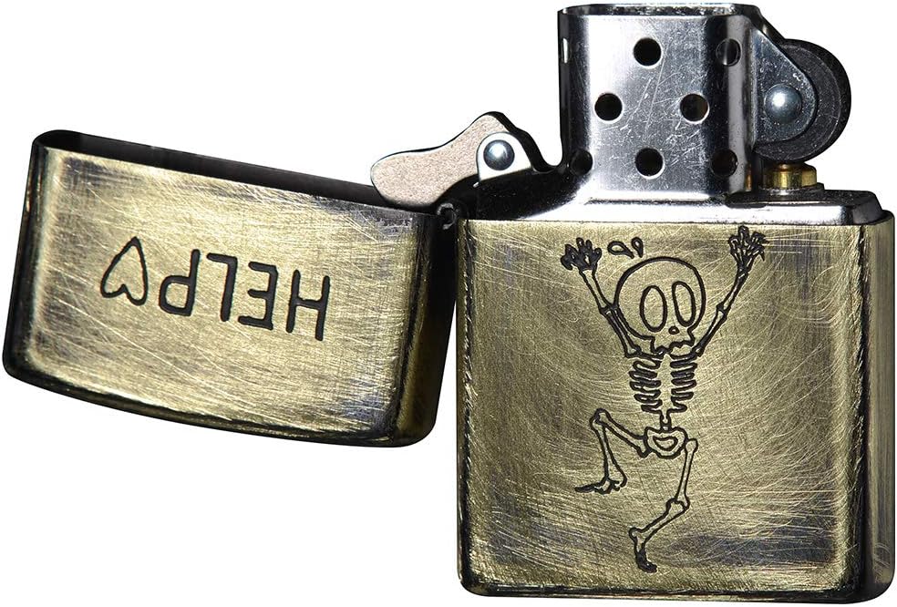 未使用ZIPPO/ジッポー SOLID BRASS蛇/ドクロsnakehead 【公式通販】