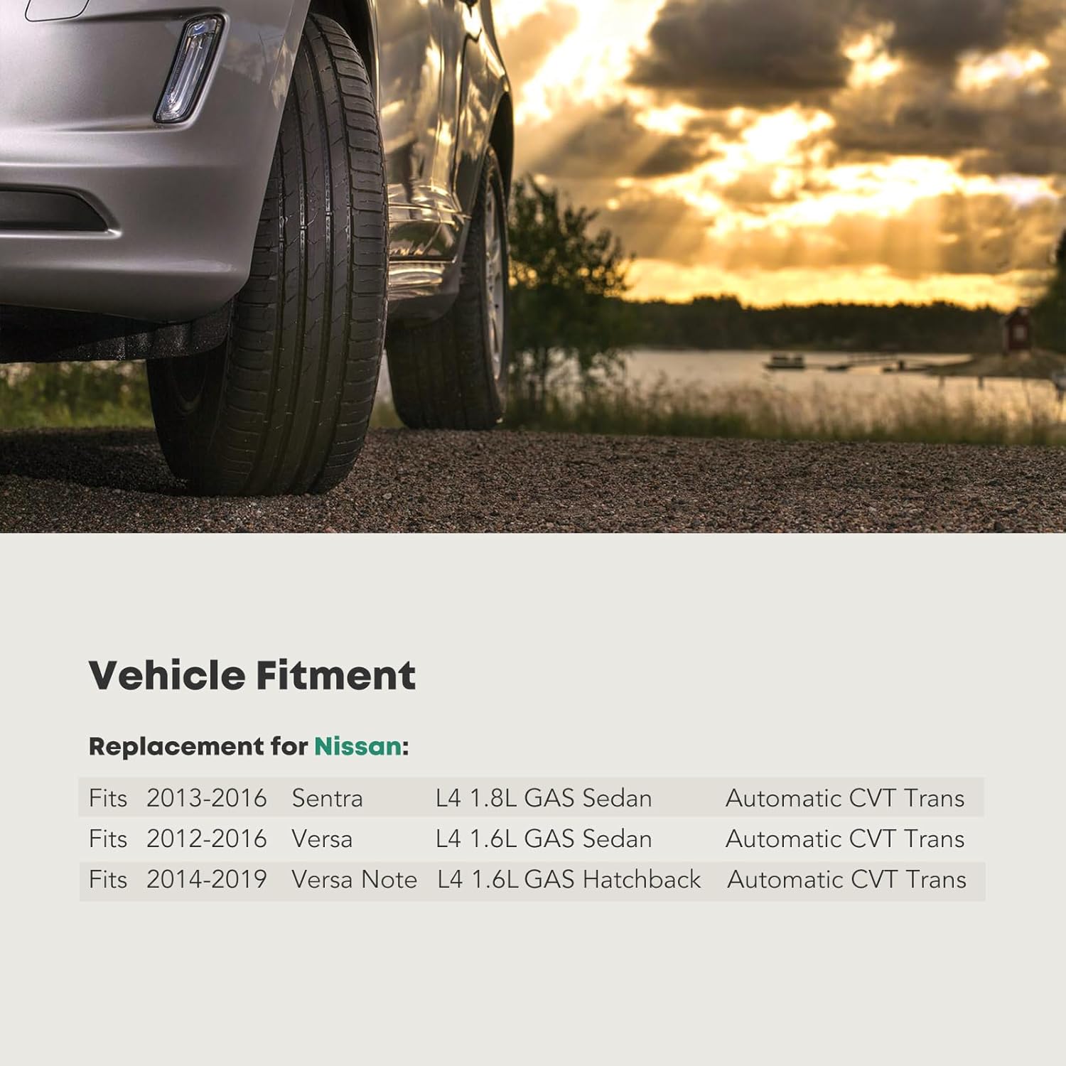 Transmission Oil Pan Replacement for Nissan Sentra 2013-2016 Versa 2012-2016 Versa Note 2014-2019 Automatic CVT Transmission 1.6L 1.8L