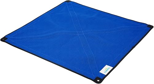 Coolaroo On The Go - Funda de repuesto para cama elevada para perro, portátil para viajes y campamento, plegable para almacenamiento, King, azul