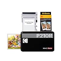 KODAK Mini 2 Retro Regalo di Natale 4PASS Stampante Fotografica Portatile (5.3x8.6cm)