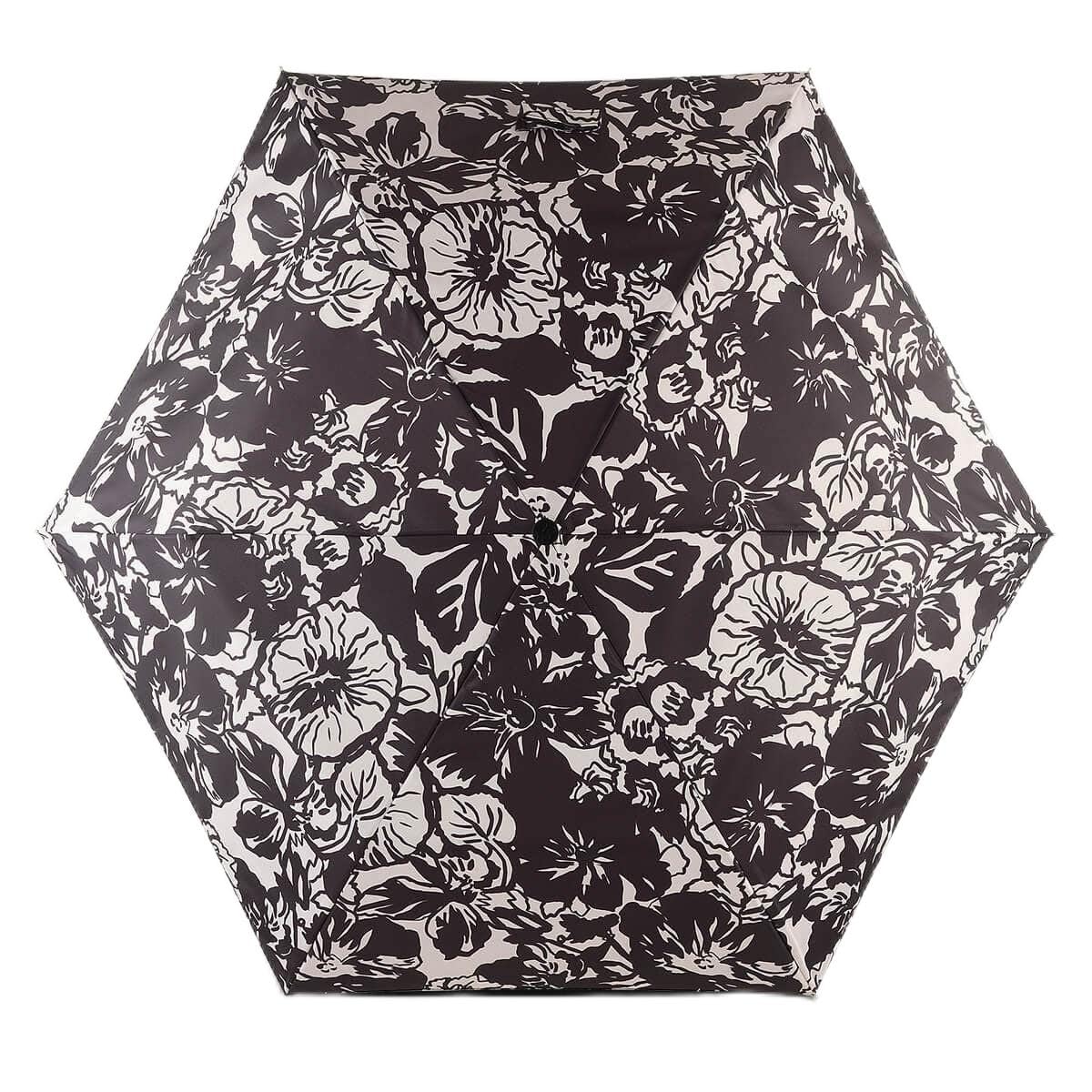 Radley Women's Chalk London Spring Floral Responsible Foldaway Telescopic Umbrella In Cream & Black