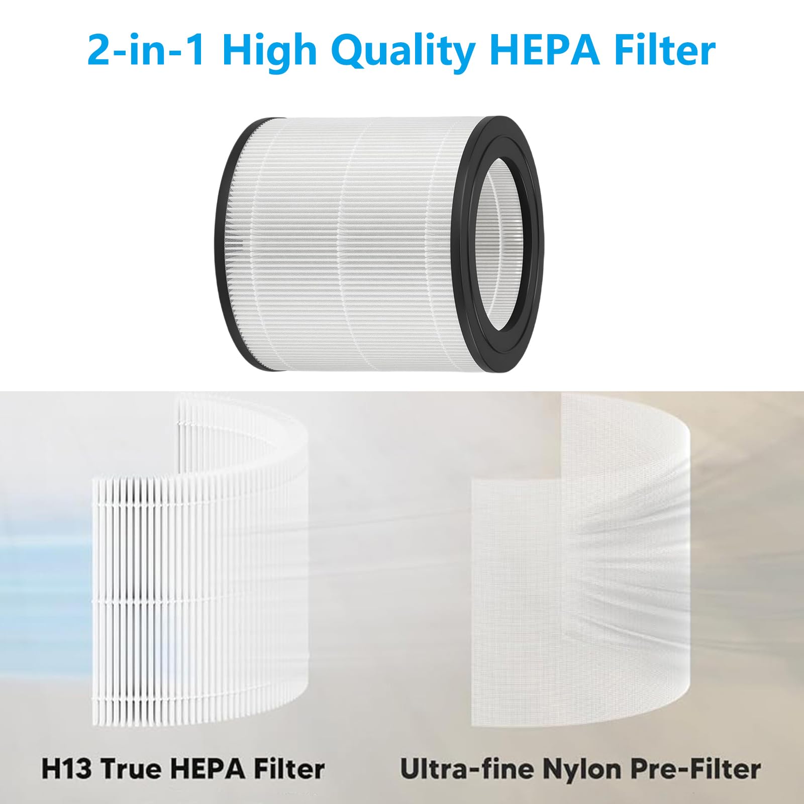 Aoonar FY0611/30 HEPA H13 vervangingsfilter met actieve kool voor