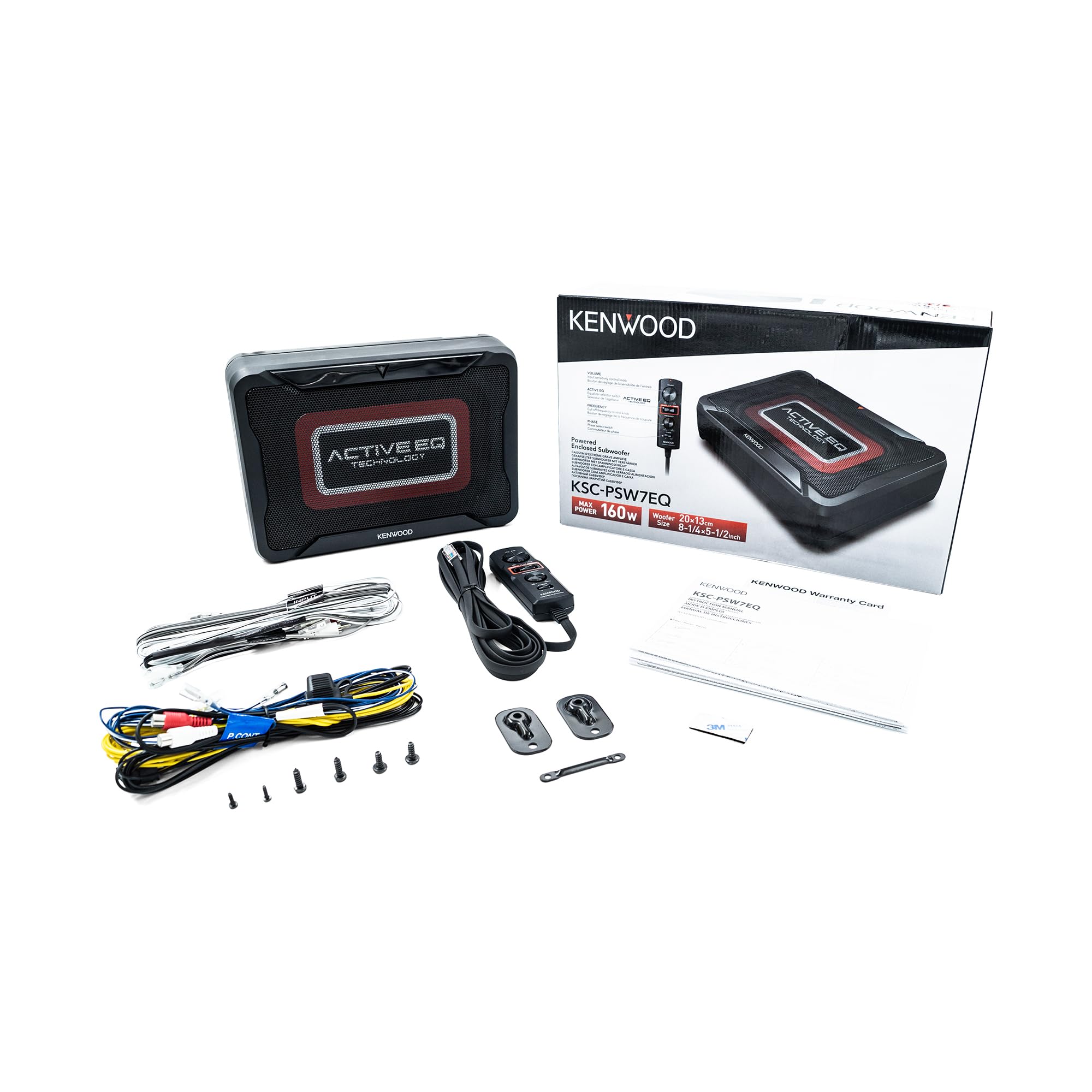 スピーカー・ウーファー KENWOOD Powered Subwoofer Amazon.co.jp: Kenwood KSC-PSW7EQ コンパクトパワード密閉型サブ