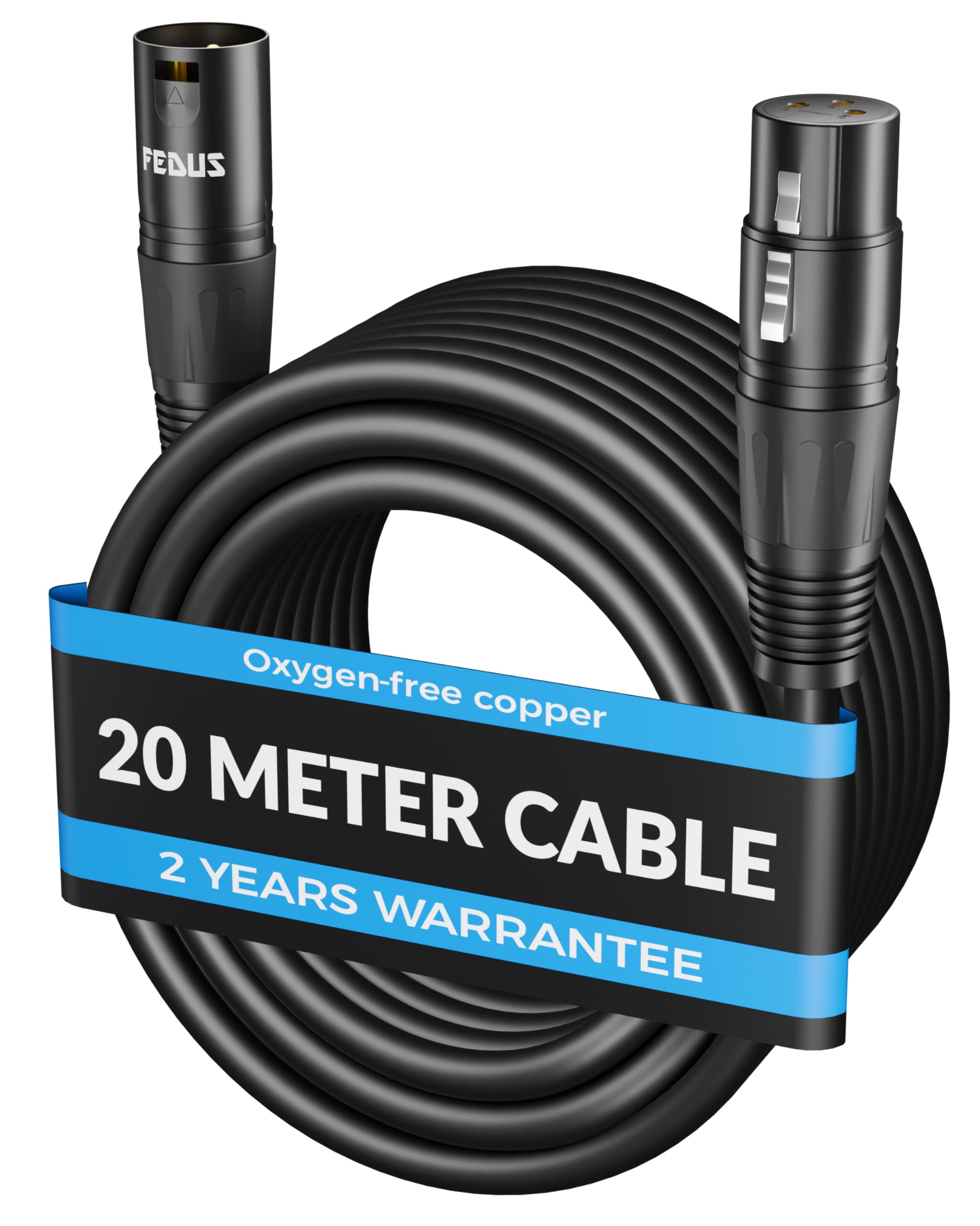 FEDUS StagePro XLR Cable Male to Female 5 Meter, Professional 3 Pin Balanced Microphone Mic Cord, 24AWG Oxygen-Free Copper, Mic Wire, Noise-Free Audio & DMX Wire for Podcast, Stage, Studio Mixer — Amazon image 16