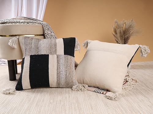 Miniatura 4 de Dhaga creations Funda de almohada de algodón de calidad de hotel, suave y cómoda, mejora la calidad del sueño, funda de cojín para dormir (paquete