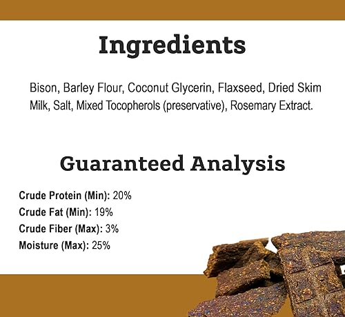 Miniatura 3 de Tender & True Golosina de cecina de bisonte, bolsa de 4 onzas