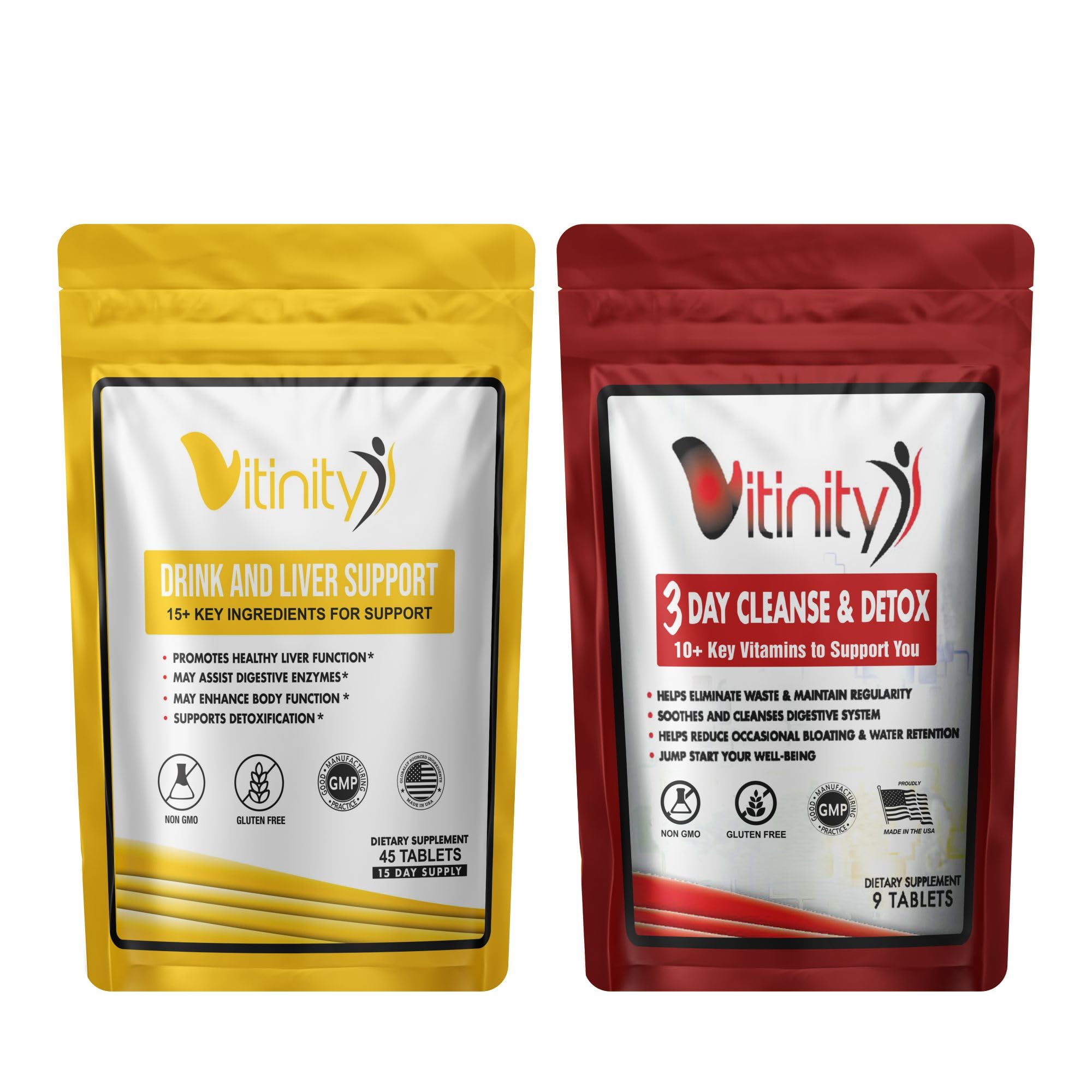 Anti-Drink Liver Cleanse Supplements,25+Key Ingredients-Craving Support,Liver Health,Kudzu,Milk-Thistle,Holy Basil,DHM Natural Cleanse,Gradual Reduction,Replenisher 30+9 Tabs(Drink-Cleanse Combo)