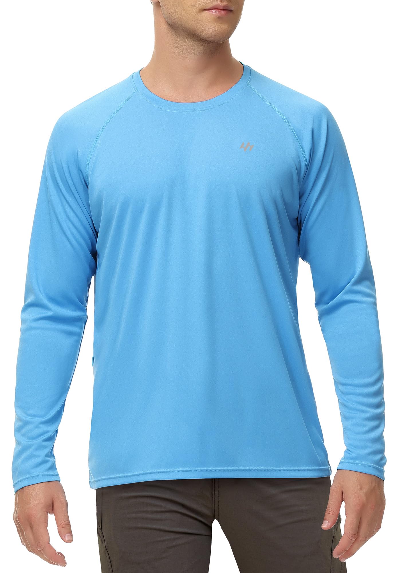 EwedoosRash Guard for Men Swim Shirt Quick Dry UPF 50+ Long Sleeve Fishing Shirt for Men UV Sun Protection Beach Shirts