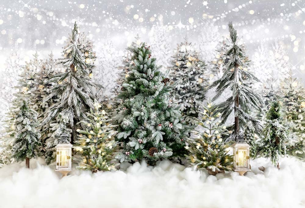 Merry Christmas Backdrop Xmas Tree Winter Snowflake Snowman Gift Candy Car Xmas Eve Kids Portrait Photography Background
