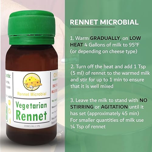 Miniatura 3 de Cuajo Microbiano 100 ML Coagulante Vegetariano para Queso