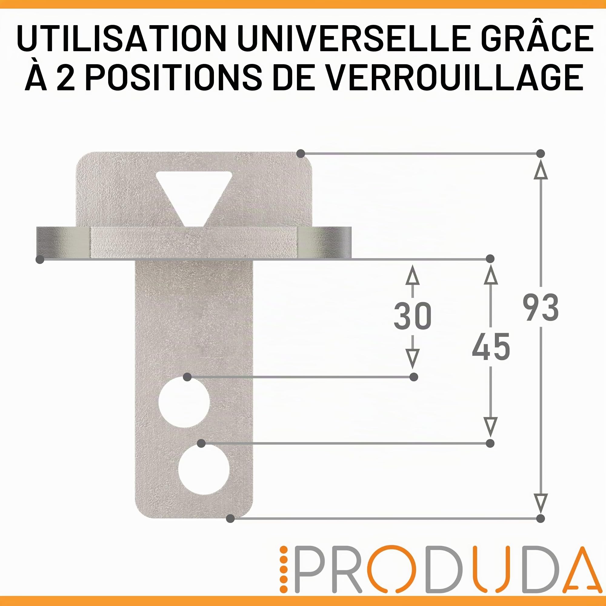 Antivol à œillet de Traction pour Agriculture et Camion - Réfléchissant - Antivol - Œillet de Traction de 40 mm à 50 mm - en Acier Inoxydable - avec boîte de Rangement et Serrure à Anse Ronde