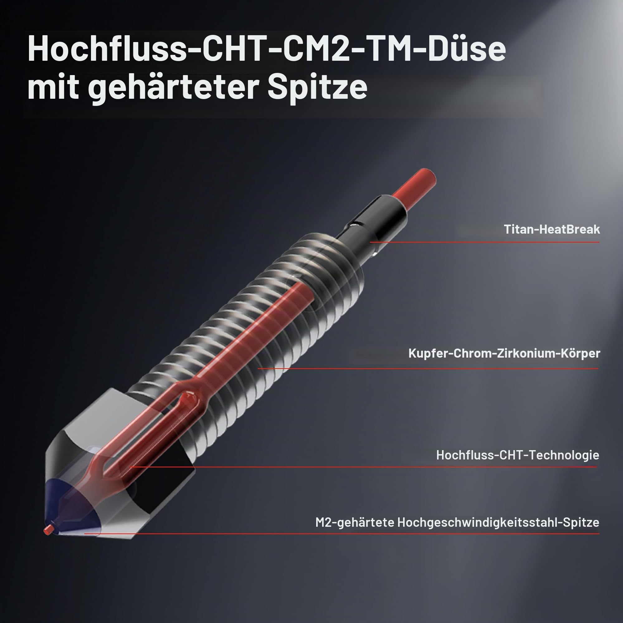 Microswiss FlowTech Hotend for Creality K2/K2 Plus