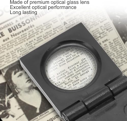 Miniatura 5 de Lupa de bolsillo pequeña Profesional 3-Fold 10x Lupa plegable para escaneo de inspección
