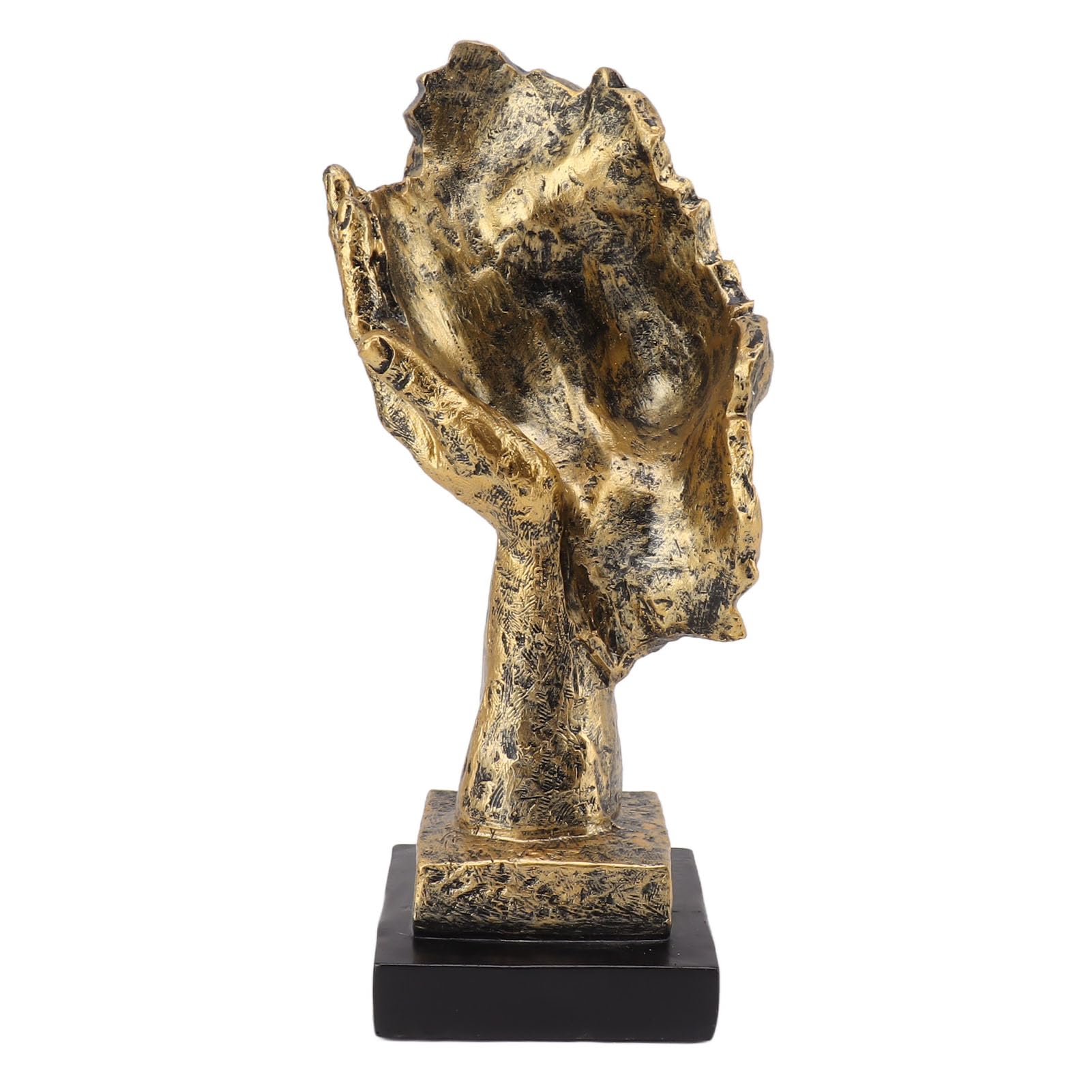 Statua astratta per decorazioni per la casa, materiale in resina premium, scultura artistica fatta a mano, statuetta del pensatore silenzioso per scrivania da ufficio,