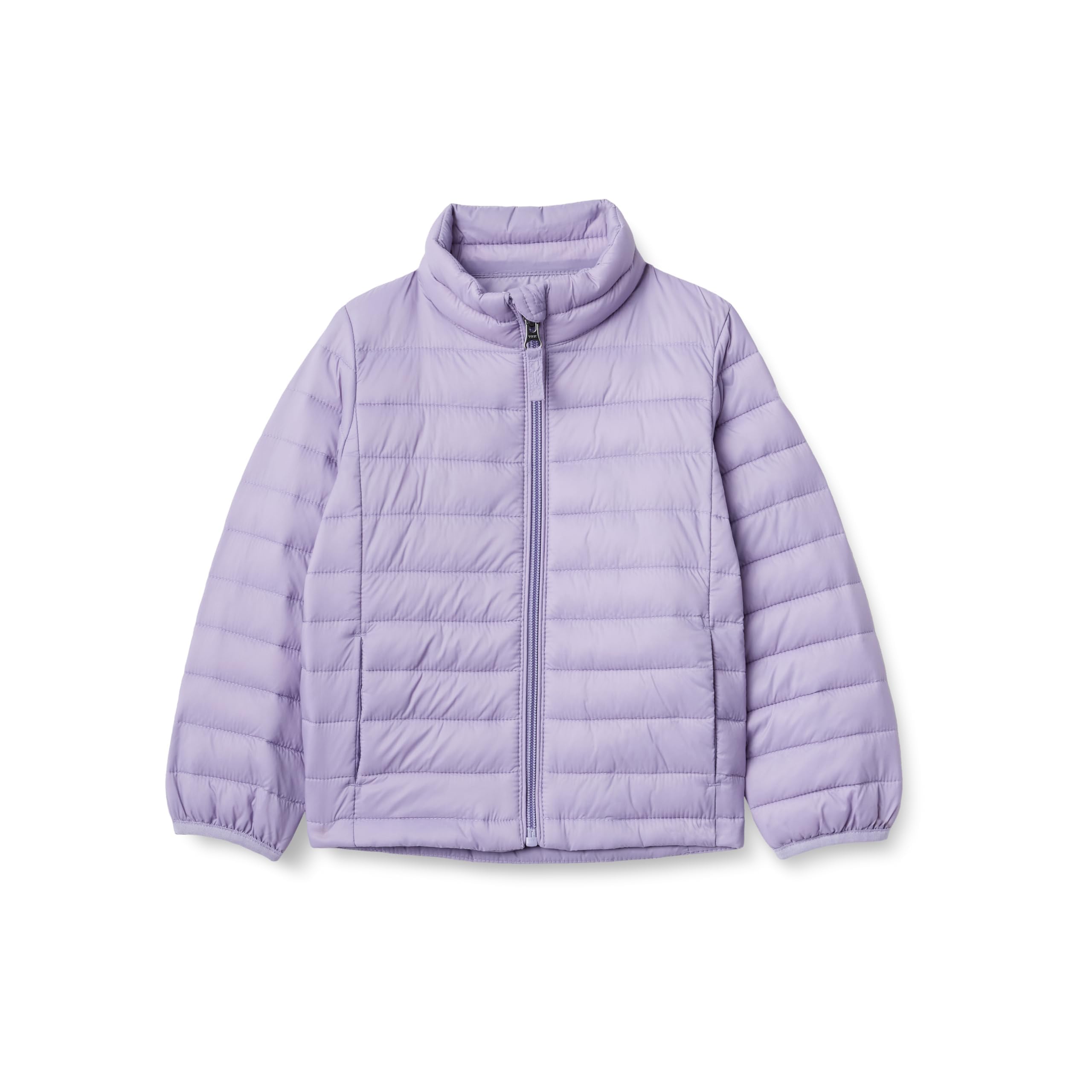 Amazon Essentials Giacca Trapuntata Leggera Idrorepellente con Collo Alto, Vestibilità Comoda Bambine e ragazze, Dusty Grape, 6-7 anni