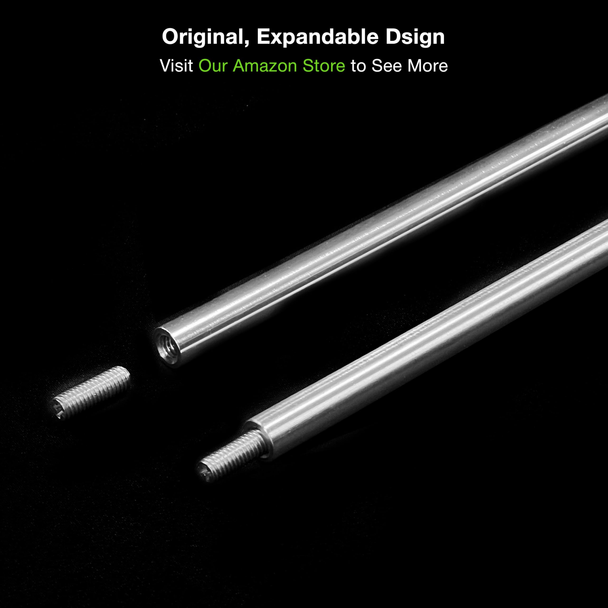 GuineaLoft™-Träger – 8 Aluminiumlegierungsstangen à 30 cm, die zu 4 Stangen à 60 cm verbunden Werden können; ideal für DIY-Käfigträger, Deckel- und Bodensupports, Spielstrukturen sowie Sitzmöbel