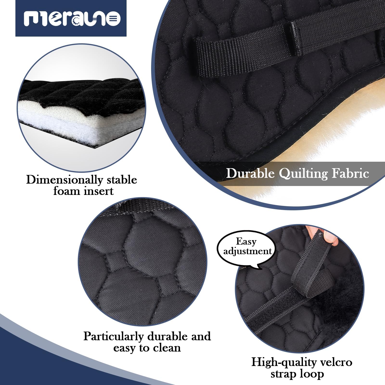Pelle di agnello, correzione Pad in cotone trapuntato, 4 tasche con inserti in memory foam (pelliccia d'agnello naturale + cotone trapuntato)