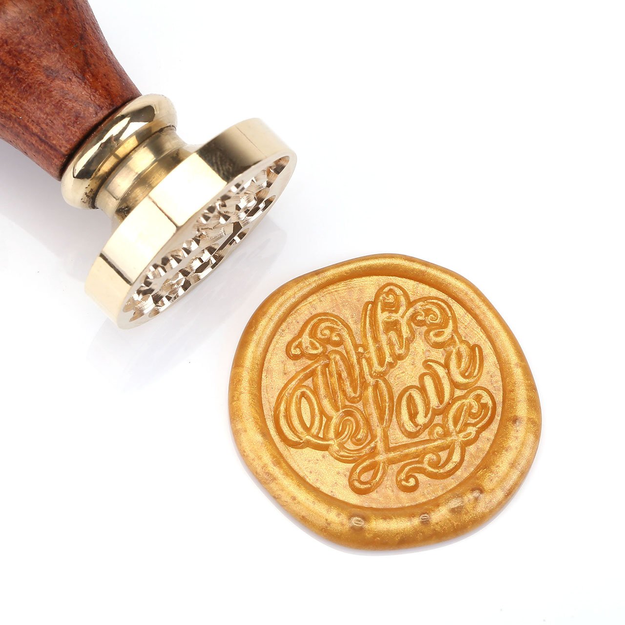 Gold Wax Seal Beads, Yoption 150 Pieces Octagon Sealing Wax Sticks Beads with Candle Melting Spoon for Wax Seal Stamp (Gold) 2