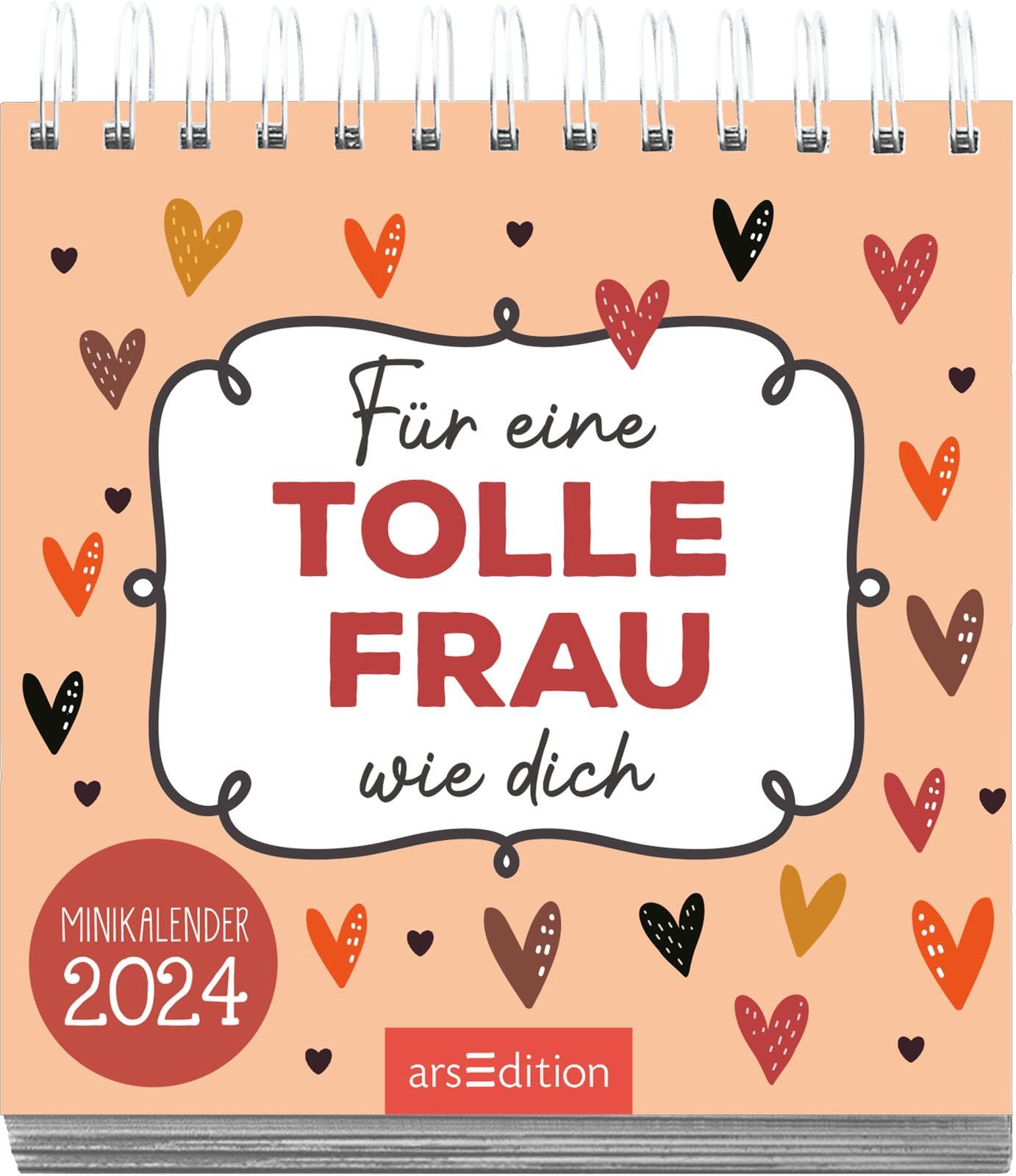 Display Monatskalender 2024: Mit 4 x 5 Ex. | Kleine Tischkalender voller lieber Worte für liebe Menschen