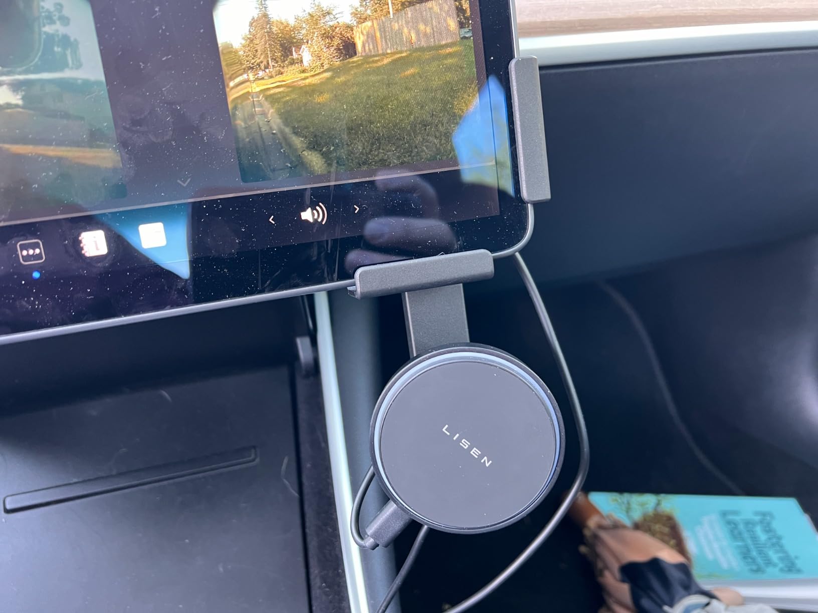 MagSafe Phone Mount for Tesla Model Y, 3 | Ultra-Strong Magnetic Car Holder with Ring Adapter | Compatible with iPhone & Android Smartphones