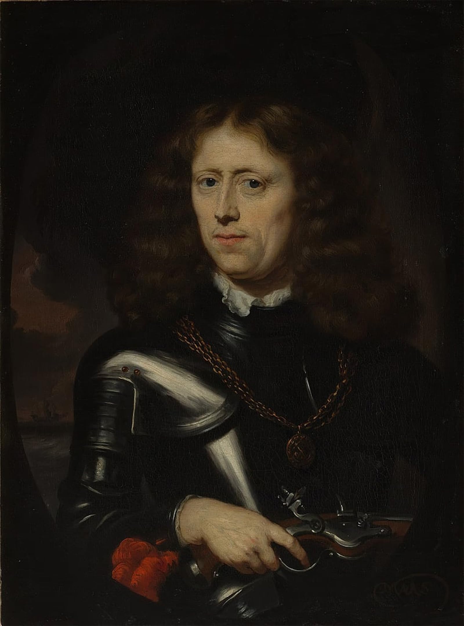 ARTXLXXBN Famous Art Print Poster Vintage Wall Art Admiral Jacob Binkes Born About by Nicolaes Maes Canvas Art Poster for Home Decor 60x90cm