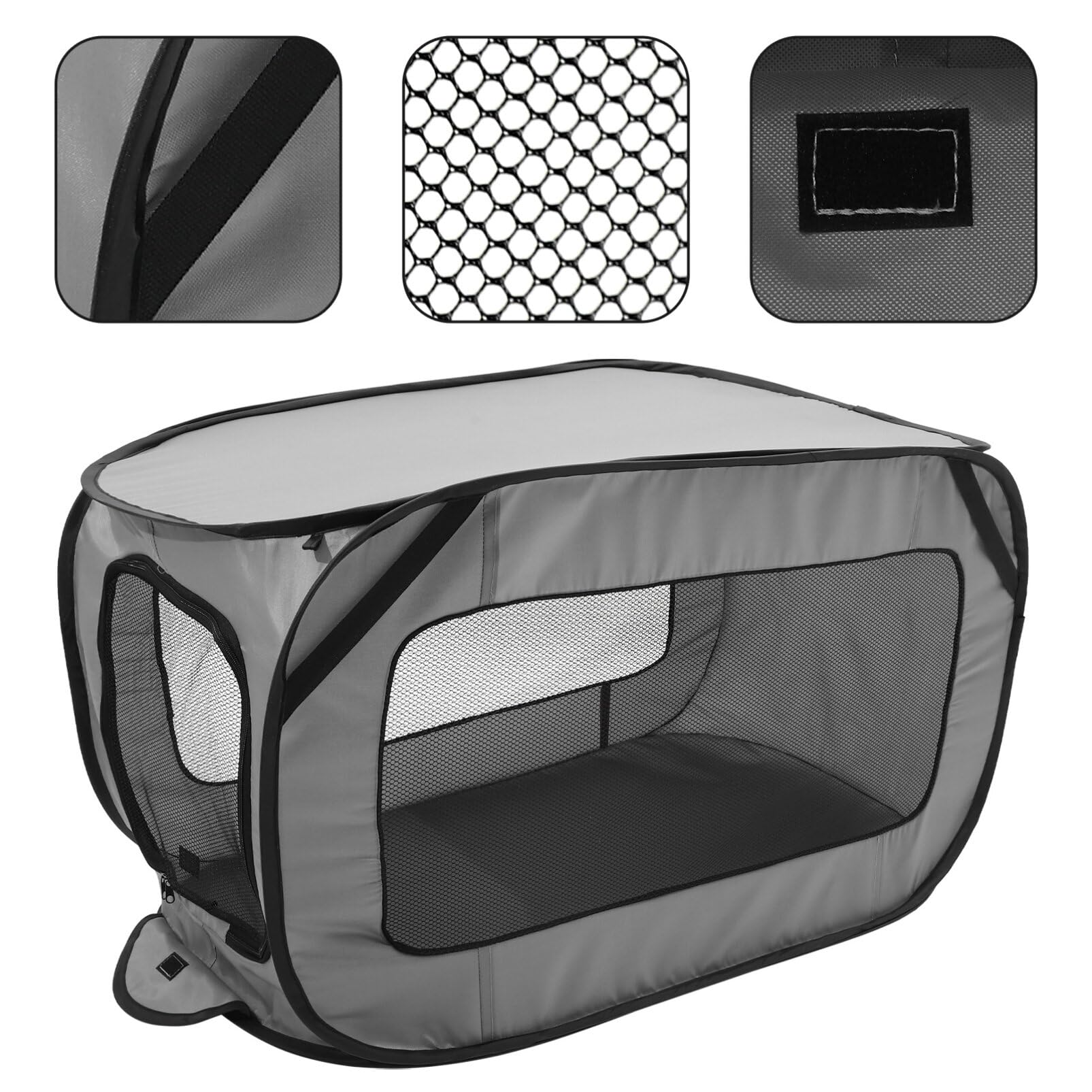 INOOMP Cama Plegable para Coche Perrera para Perros Pequeños Reposabrazos Lavable y Duradera