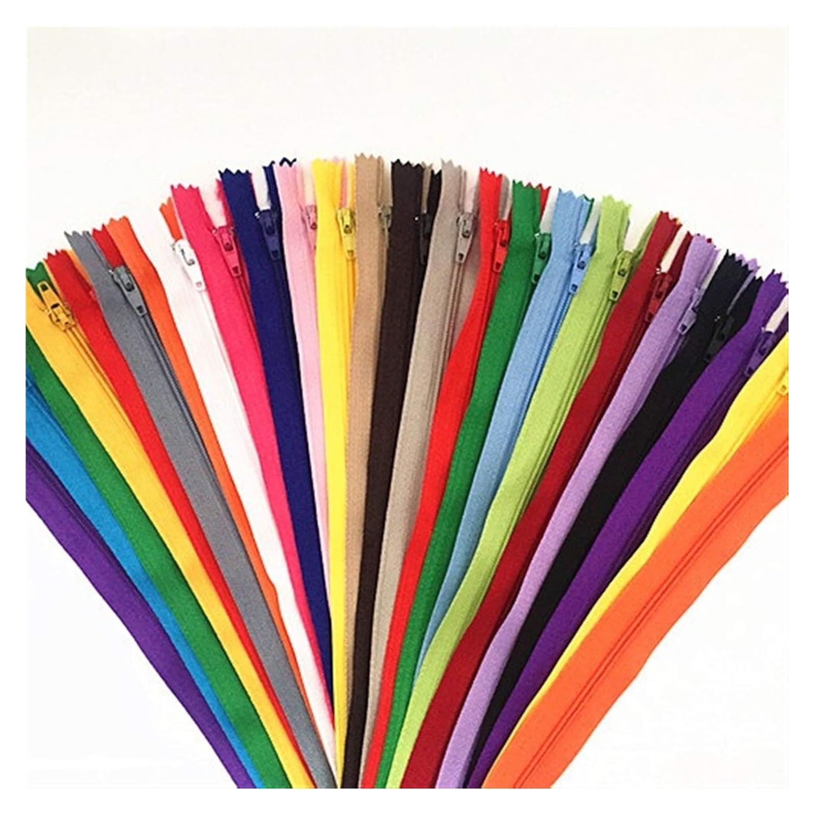 dfEDRd Nylon Coil Zipper by The Yards, 10pcs Nylon Coil Zippers, Tailor Sewer Craft Crafter's(Mix,7 inch)