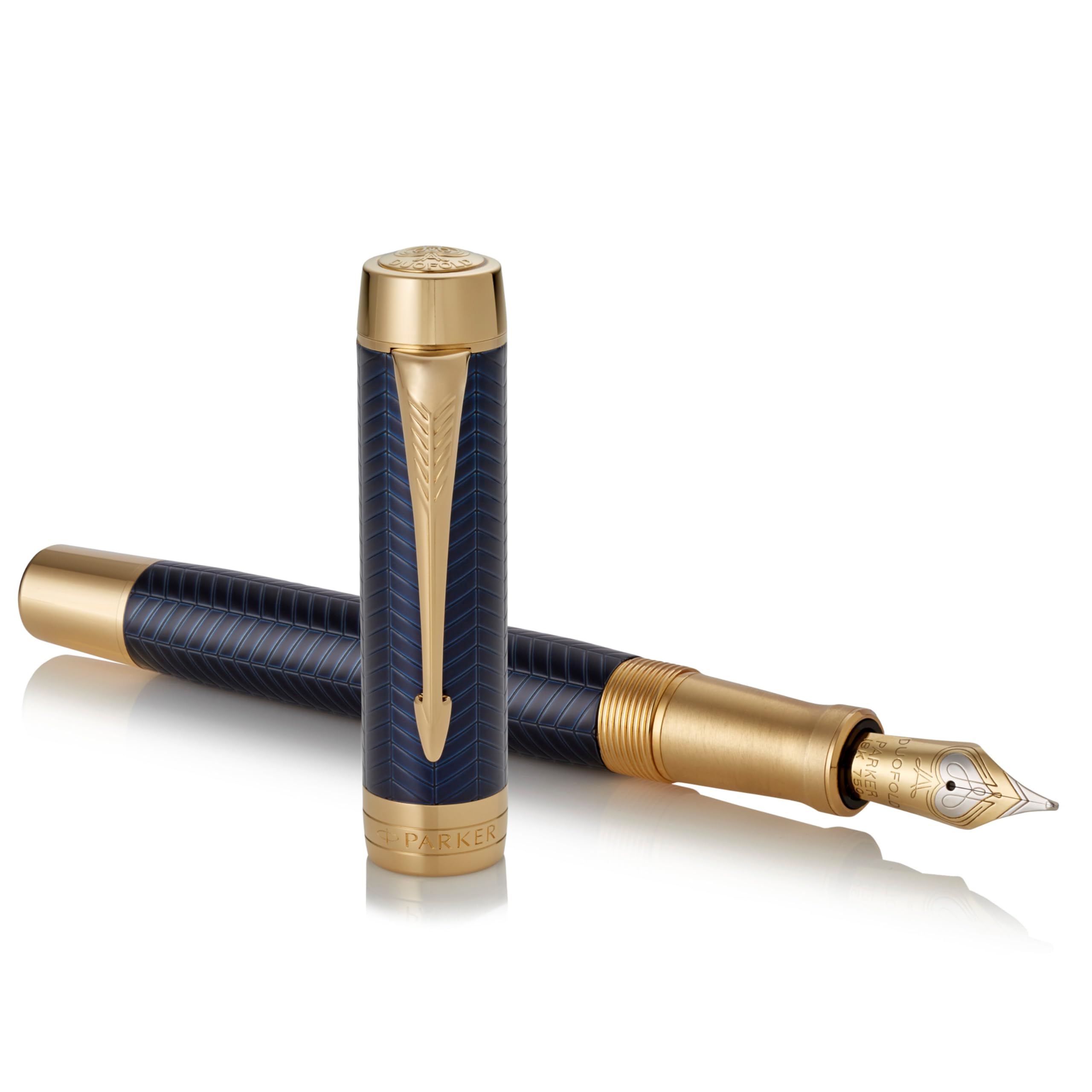Amazon.com : Parker Duofold Centennial Fountain Pen, Prestige Blue