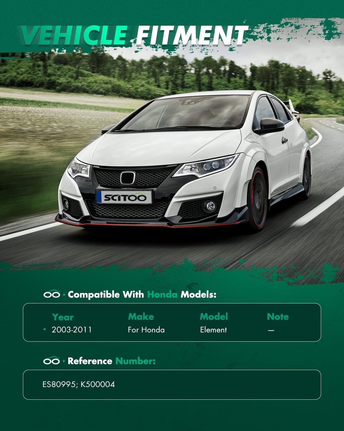 SCITOO 4pcs Front Suspension Kit Outer Tie Rod End Lower Ball Joint Fit 2003-2011 For Honda Element