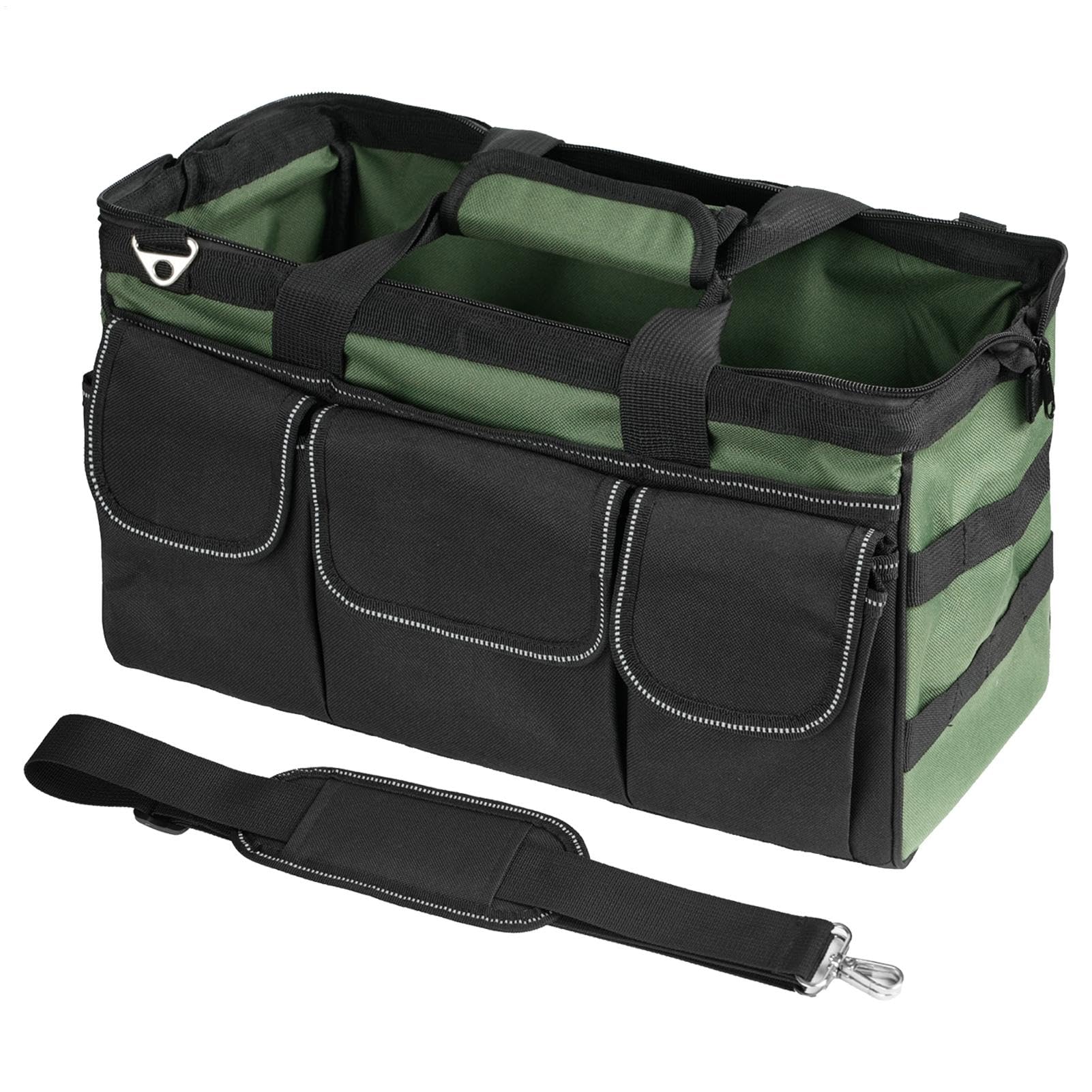 Bolsa de Herramientas Organizador De Tela Oxford Con 16 Bolsillos | Bolsa De Herramientas Con Asa Suave Y Gran Capacidad Para Mecánico Electricista Fontanero Carpintero Destornilladores Llaves