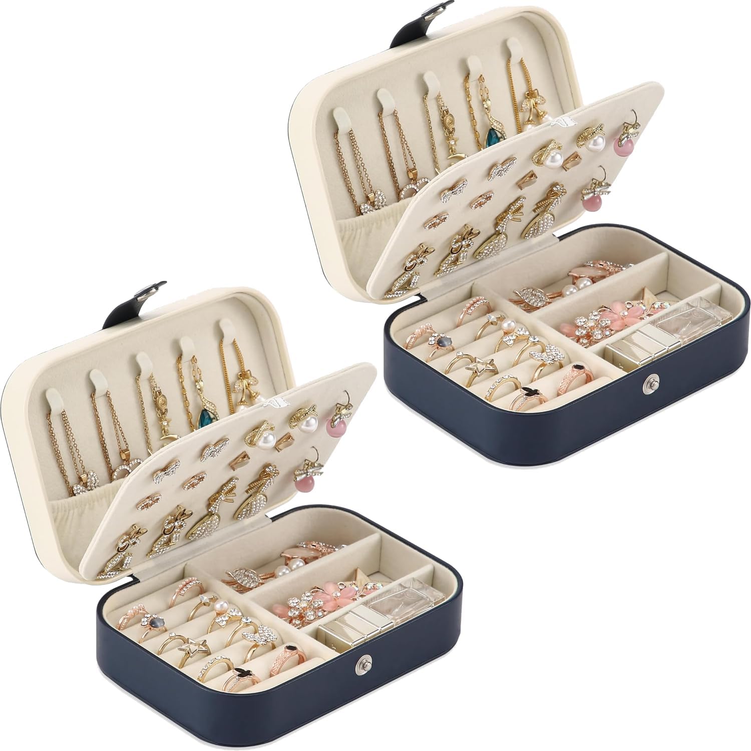Boîte à bijoux de voyage portable pour week-end et vacances