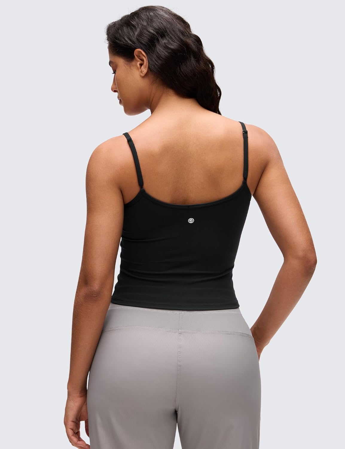 CRZ YOGA Butterluxe Double Lined Cami Tank Tops for Women - Yoga Casual Going Out Soft Scoop Neck Summer Sleeveless Shirt - Image 2