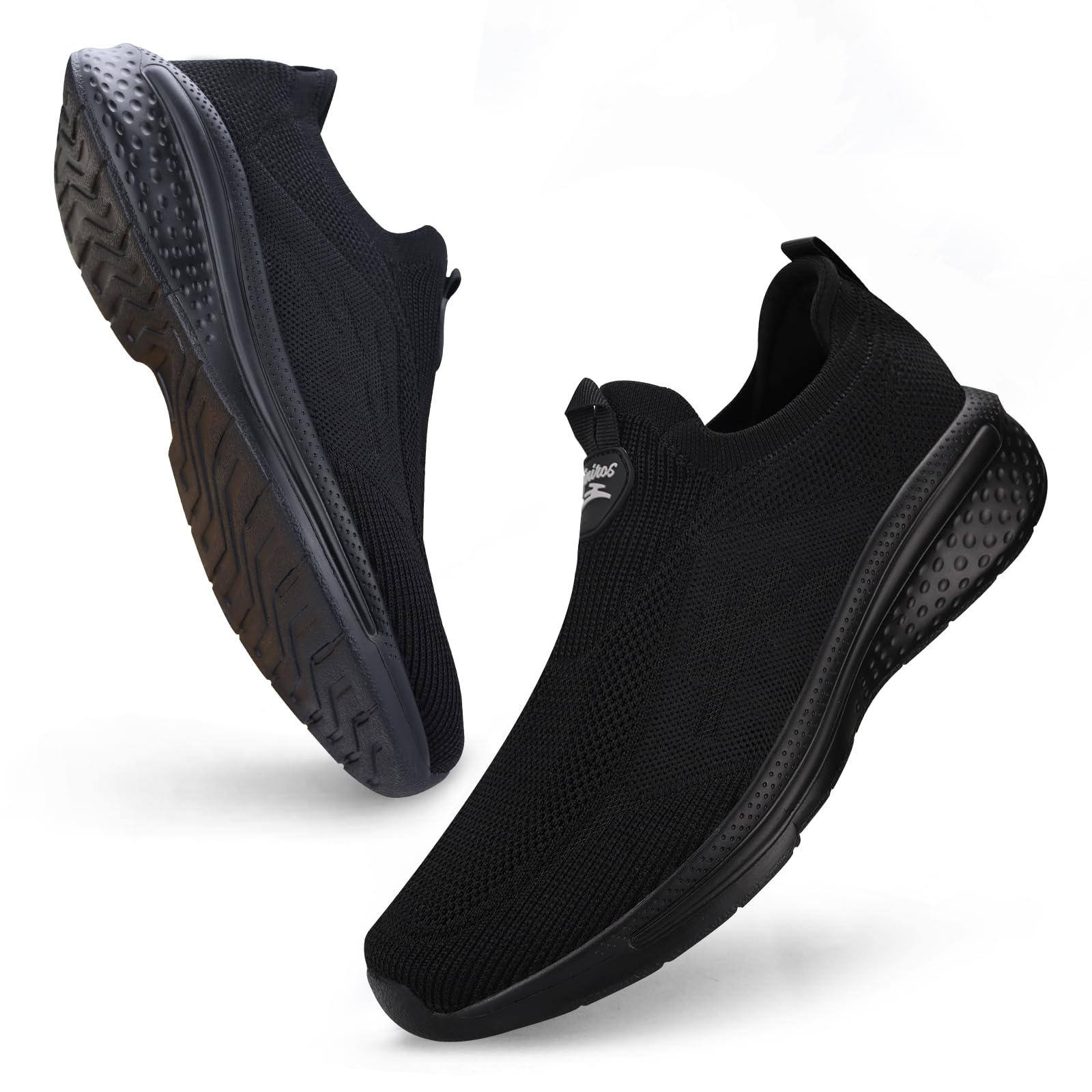 Giniros Sneaker Uomo Infilare Scarpe Uomo Senza Lacci Slip on Sneakers Scarpe da Running Corsa Leggero Corsa Camminare Scivolare Scarpe da Ginnastica Outdoor Jogging Sportive Scarpe
