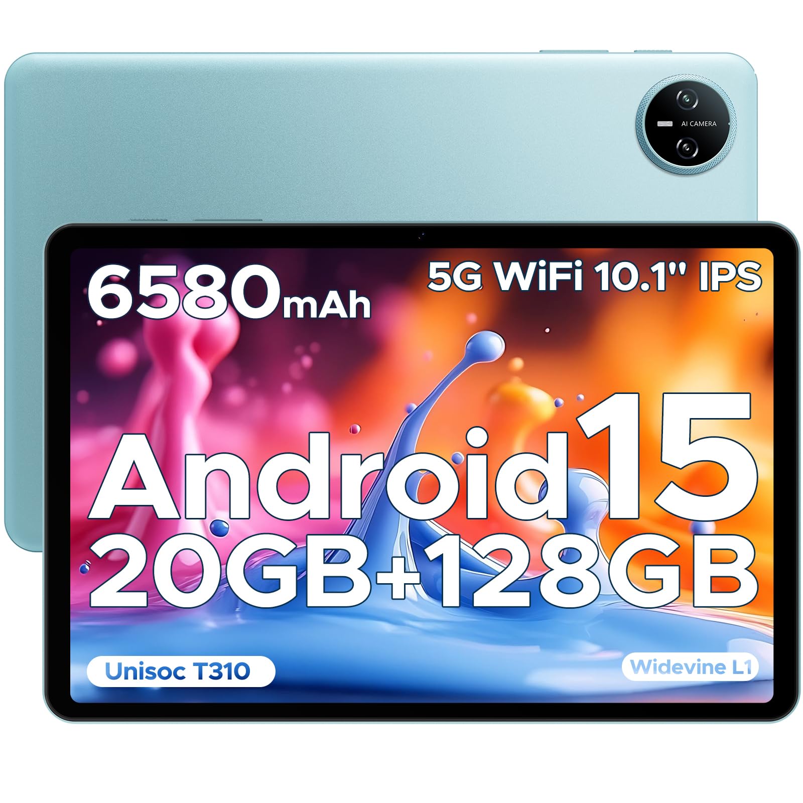 POPUX Tab A9 Pro 10 inch Tablet, Android Tablet 20GB+128GB/2TB Expand,Quad Core Gaming Ta…