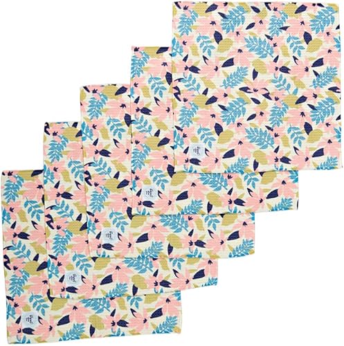 Paños de cocina con tejido de gofre, paquete de 5, altamente absorbentes, de secado rápido, paño de limpieza de microfibra suave de alta calidad, 12