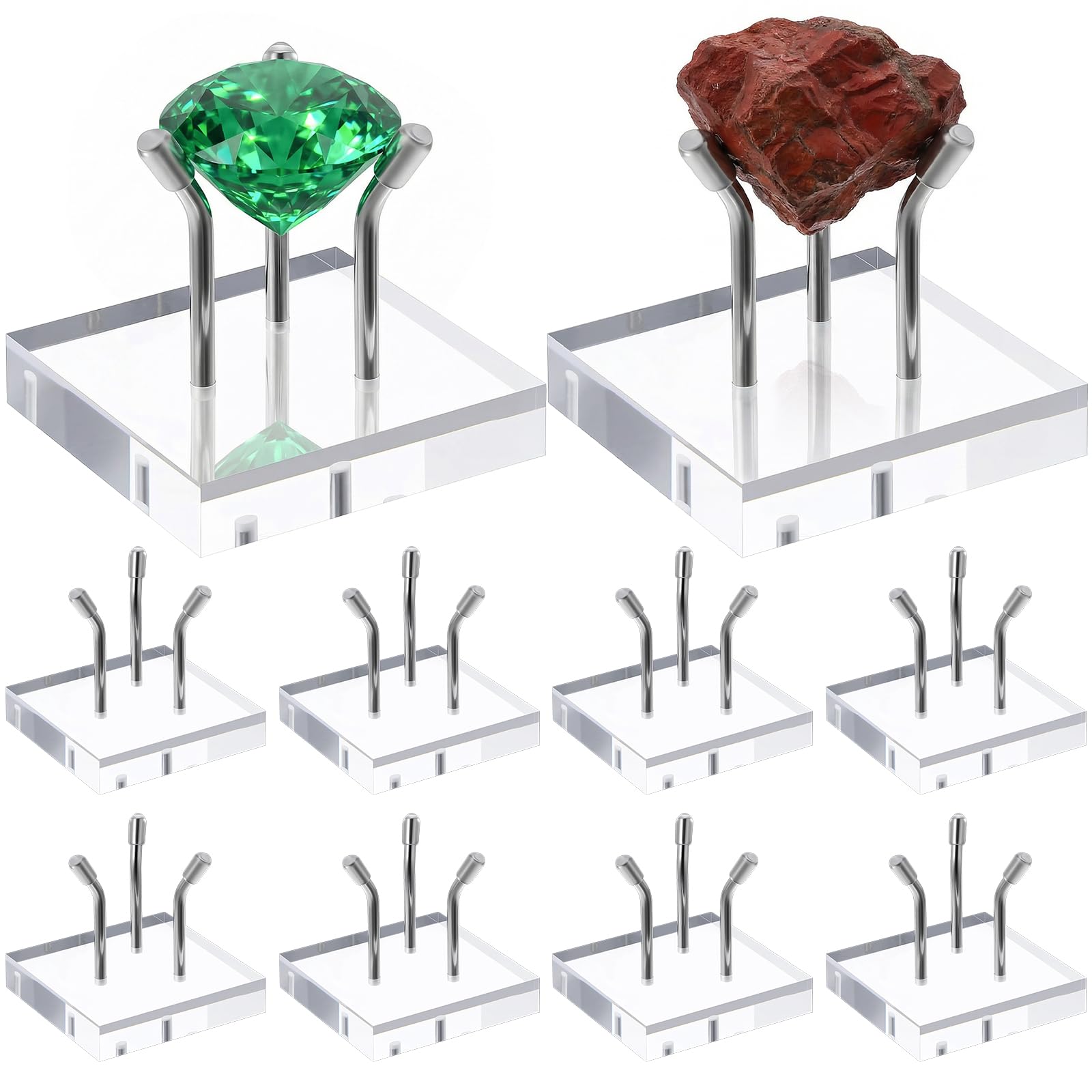 Photo 1 of Oqqlin 10 Pcs Crystal Display Stand