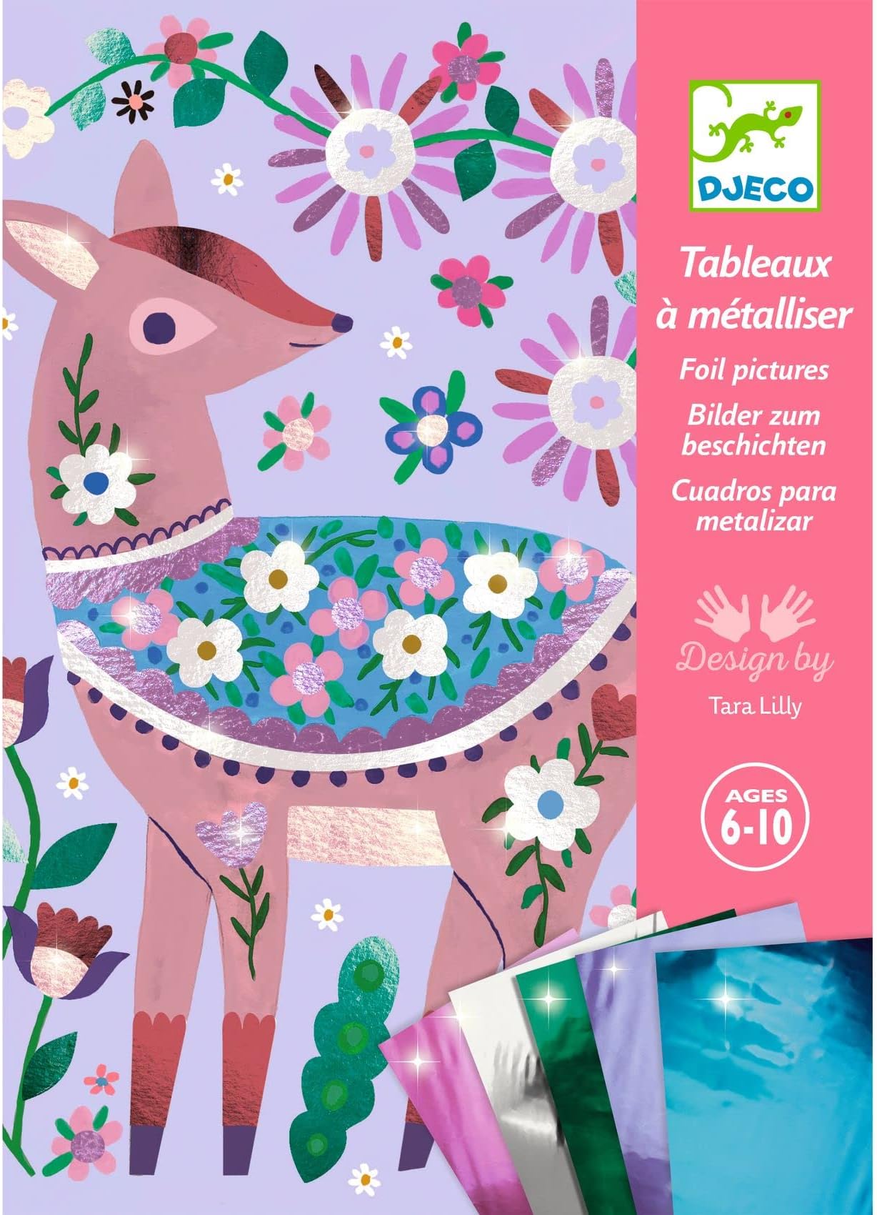 Pretty wood metallizing boards - Djeco