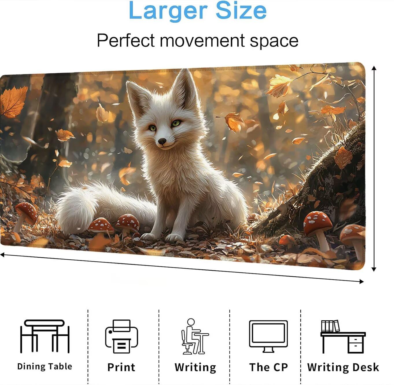 Podkładka pod mysz, podkładka pod mysz XXL 1200 x 600 mm podkładka pod mysz dla graczy, wodoodporna gumowa podstawa, duża, podkładka pod mysz do gier szyte krawędzie wodoodporna antypoślizgowa, dom