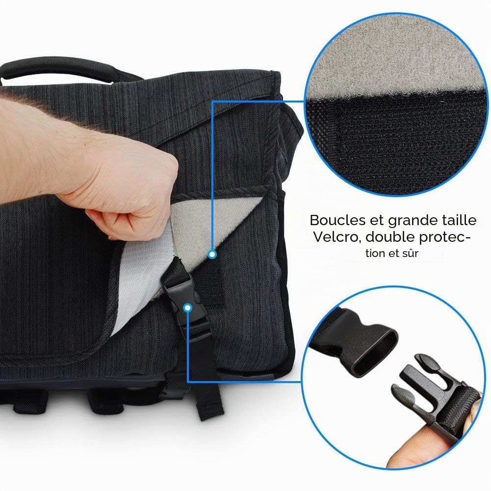 Sac Appareil Photo, CADeN Sacoche Bandoulière pour Appareil Photo Reflex et Laptop 14", Sac de Photographe Professionnel Compatible avec Les Appareils Photo Reflex Numériques Canon Nikon Sony