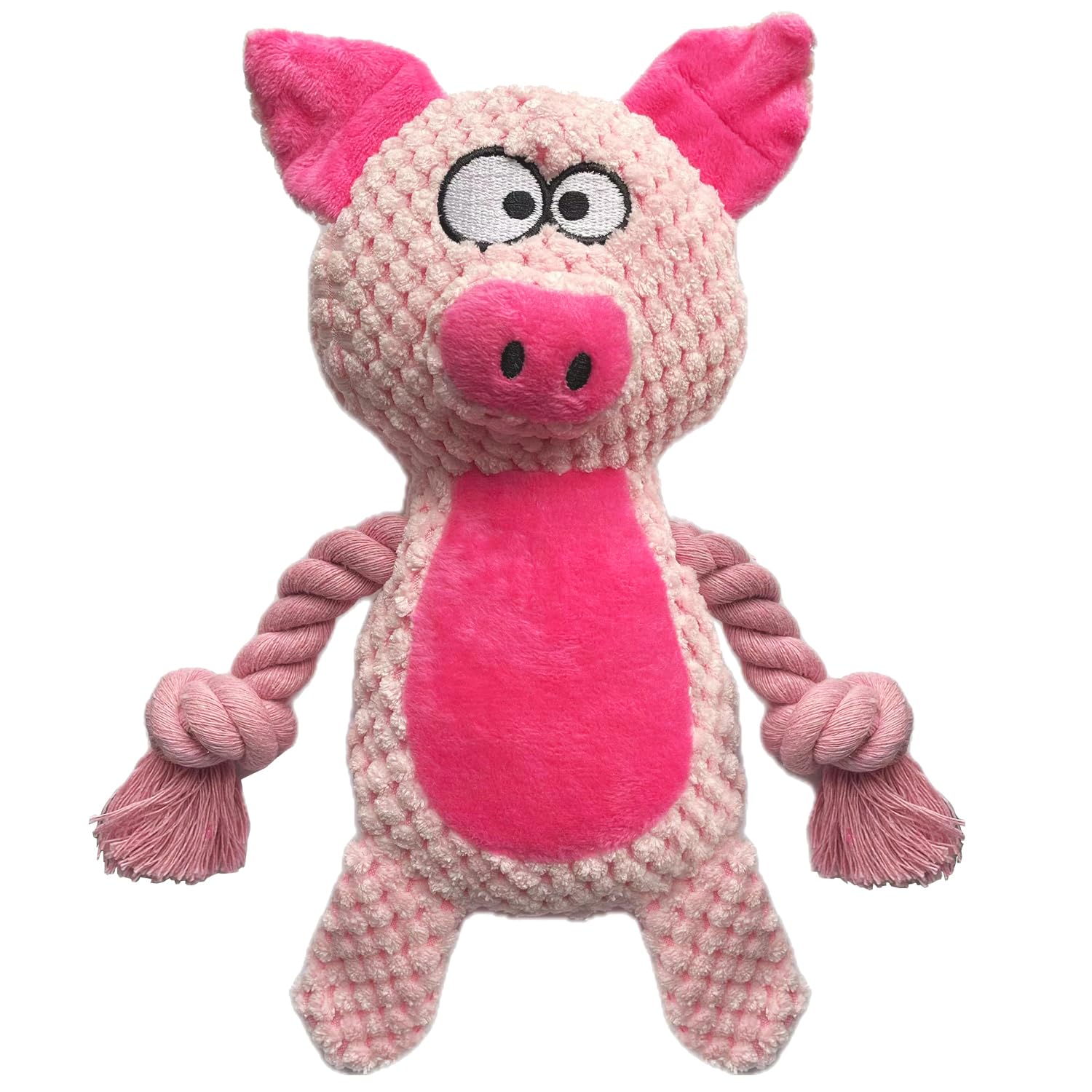 YUREMEEY Juguete para Perro, Juguetes con Sonido para Perros, Juguete Interactivo, Resistente a Las Mordeduras Duradero Juguete de Peluche para Perro, para Perros Pequeños Medianos, Cerdo