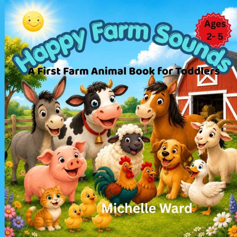 Happy Farm Sounds: A First Farm Animal Book for Toddlers