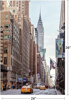 Amazon.com: New York City Street View With Chrysler Building