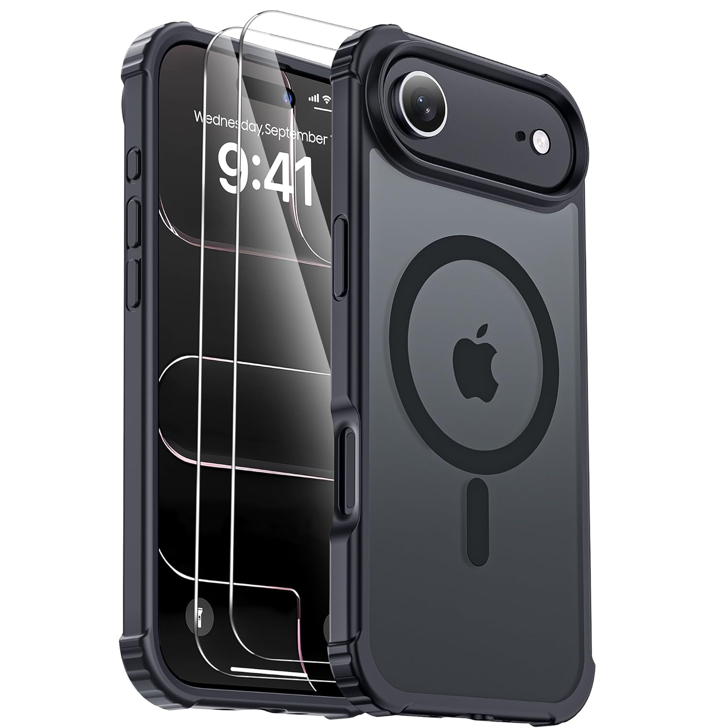 for iPhone Air Case Compatible with MagSafe 2X Screen Protectors Military Grade Drop Tested Heavy Duty Magnetic Phone