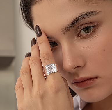 Breuning ring zilver 925 gerodineerd met zirkonia hoogglans - Dupon