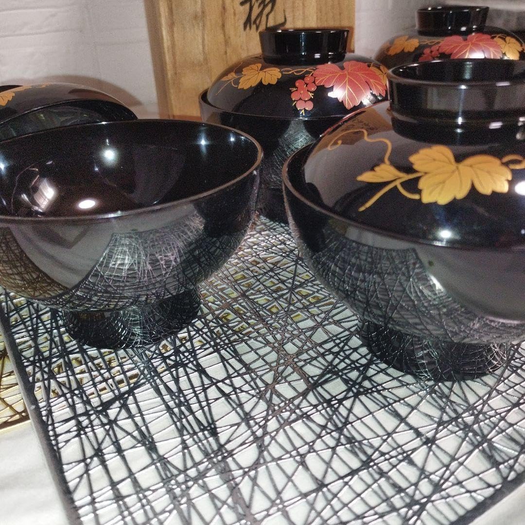 Amazon.co.jp: 輪島塗 吸物碗 五客 : Toys & Games 