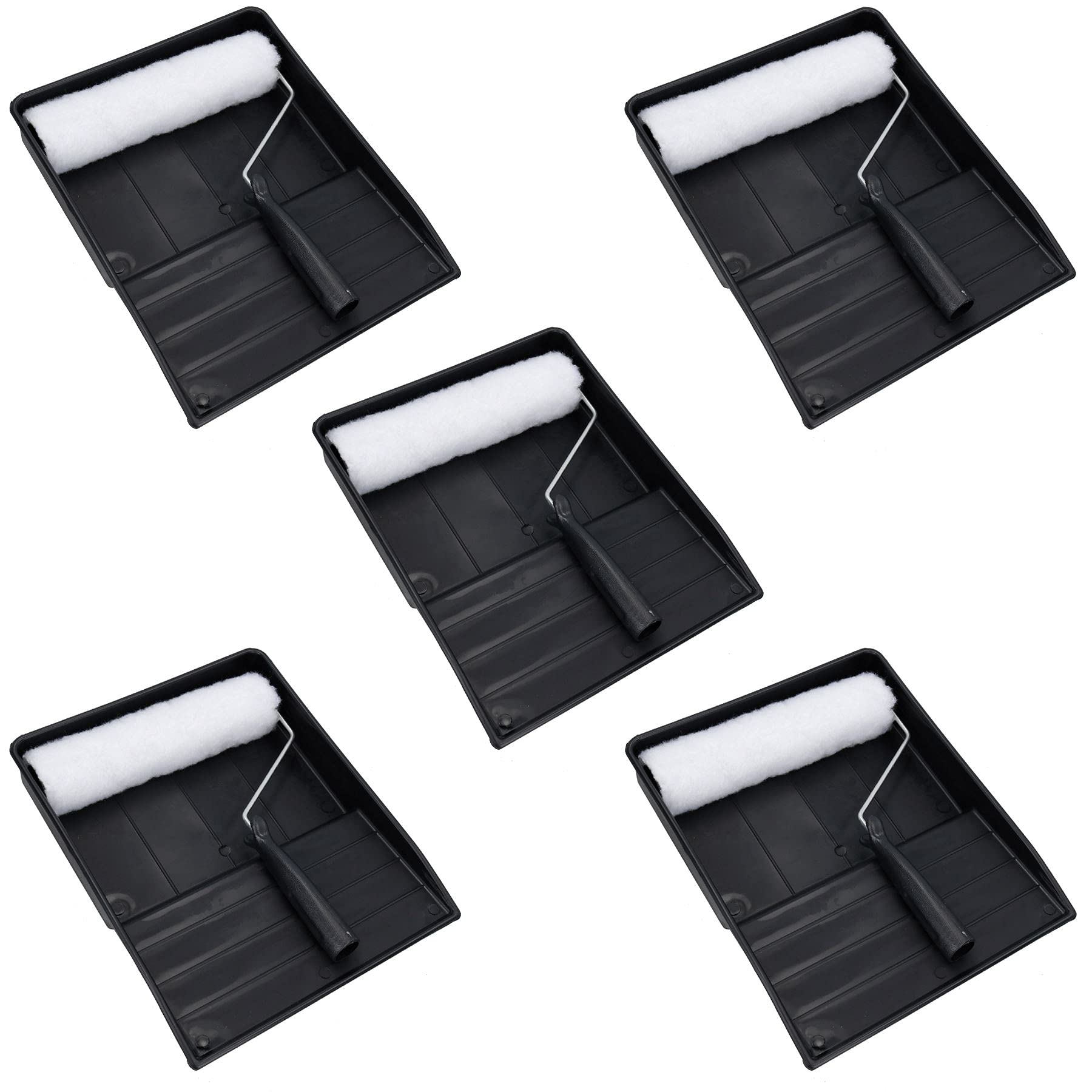 Rouleau type laine 22,9 cm et plateau à peinture | Kit complet pour murs et plafonds