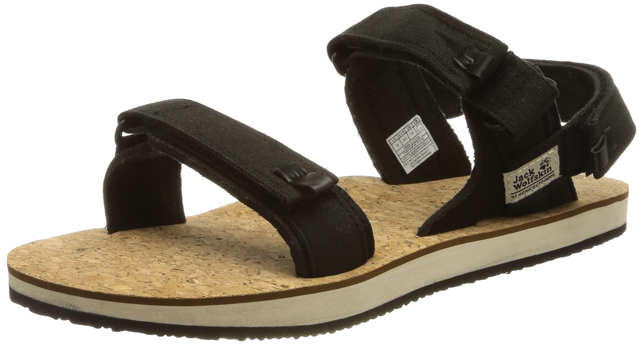 Jack Wolfskin Men's ECOSTRIDE 2 Sandal M, Phantom/Cork, 10 UK