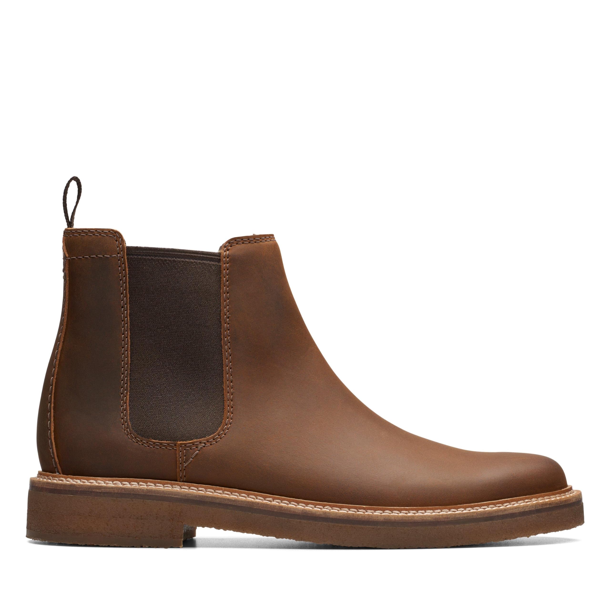 Clarks Clarkdale Easy Mens Chelsea Boots 41.5 EU Beeswax