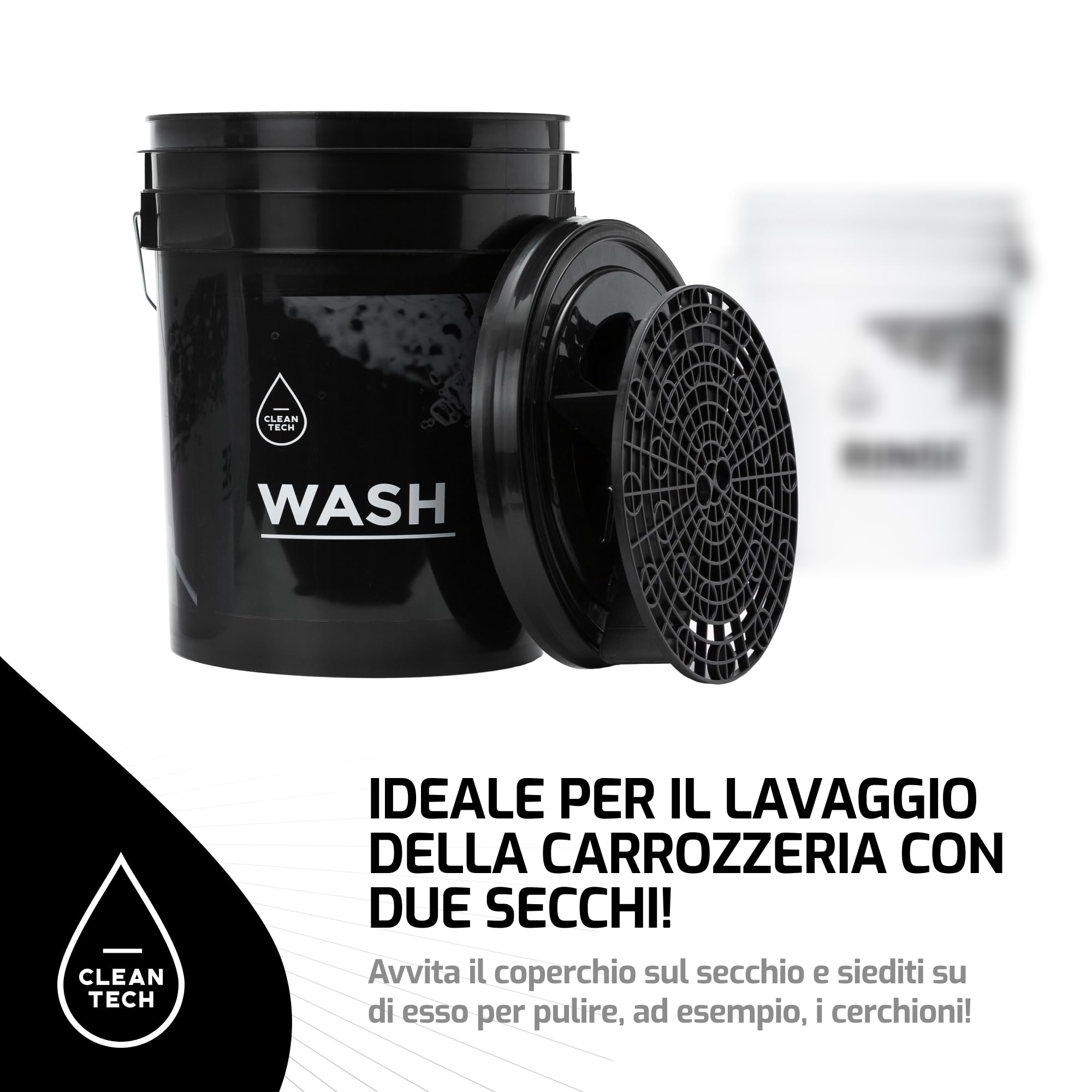 Secchio Filtro Lavaggio Auto Wedfish - Diametro 26,1 Cm, Rimuove Sporco E Sabbia - Foto 4