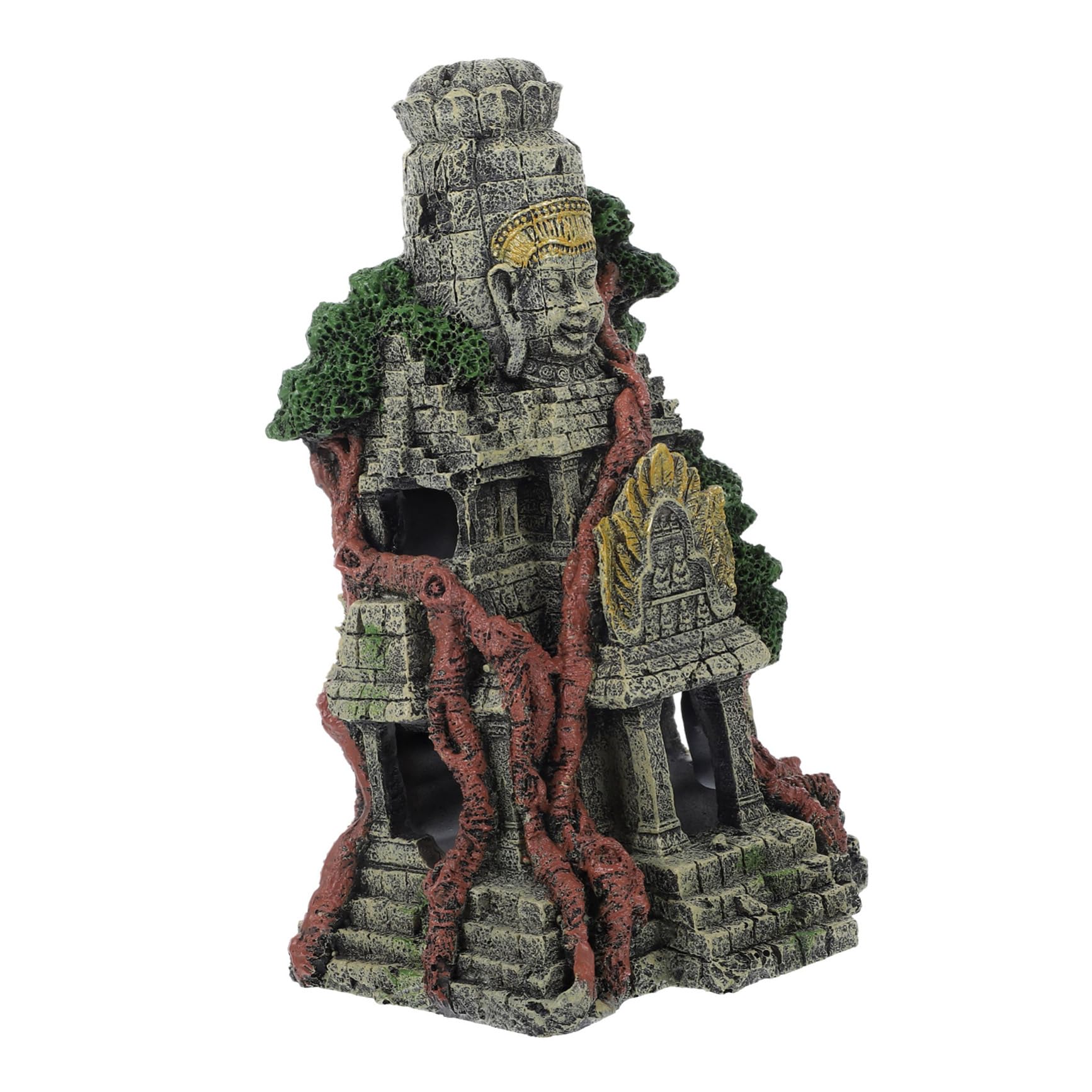 Toyvian 1pezzi Resin Temple Aquarium Decoration per Simulazione Antica per per Decorazioni e Acquatici